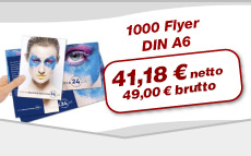 Angebot günstige Flyer DIN A6